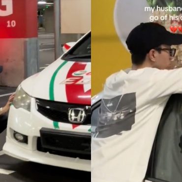 Boleh Simpan Kereta Hanya 10 Tahun, Lelaki Singapura Menangis Peluk Honda Civic Terpaksa Berpisah