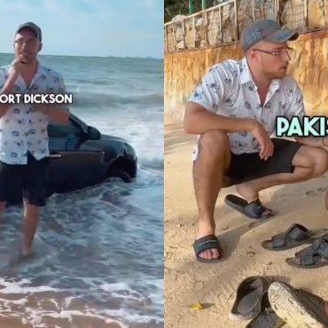 Warga Pakistan Sewa Kereta Singapura Tersangkut Di Pantai Port Dickson