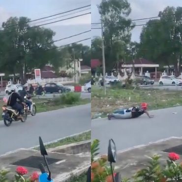 Remaja Tunjuk Lagak 'Wheelie' Terjatuh, Motosikal Rempuh Myvi