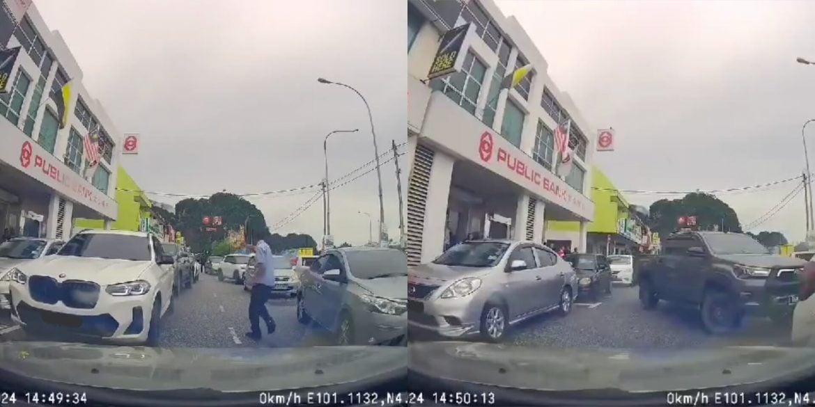 Netizen Puji Lelaki Ini 'Sound' Pemandu Beratur 'Double Park' Dekat Jalan Sempit