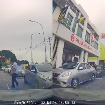 Netizen Puji Lelaki Ini 'Sound' Pemandu Beratur 'Double Park' Dekat Jalan Sempit