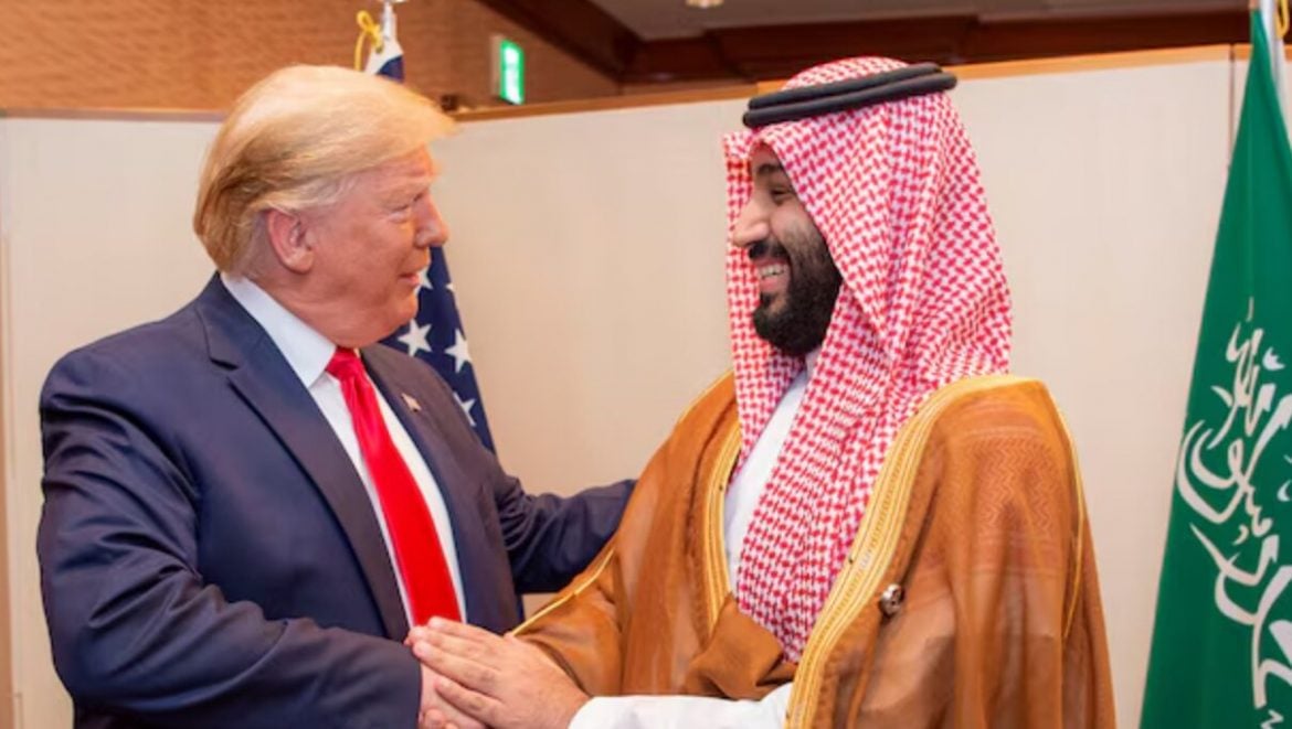 Putera Mohamed bin Salman dari Arab Saudi dan Presiden Amerika Syarikat Donald Trump