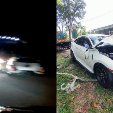 Honda Civic Type R Terbabas, Rempuh Bas