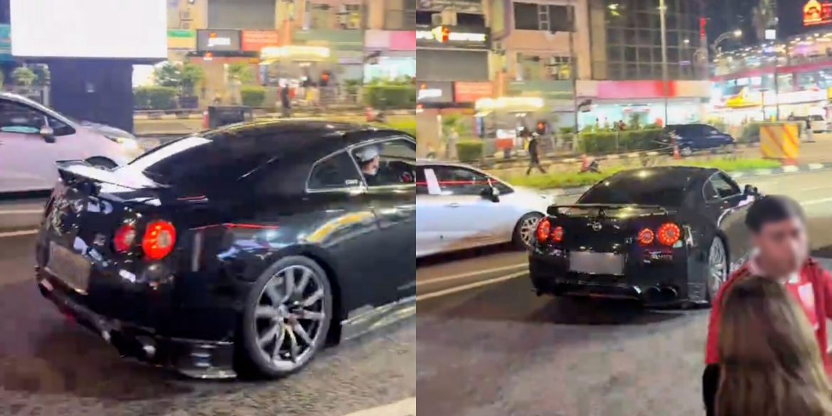 Pemuda Bawa GT-R Gopoh, Nyaris Langgar Proton