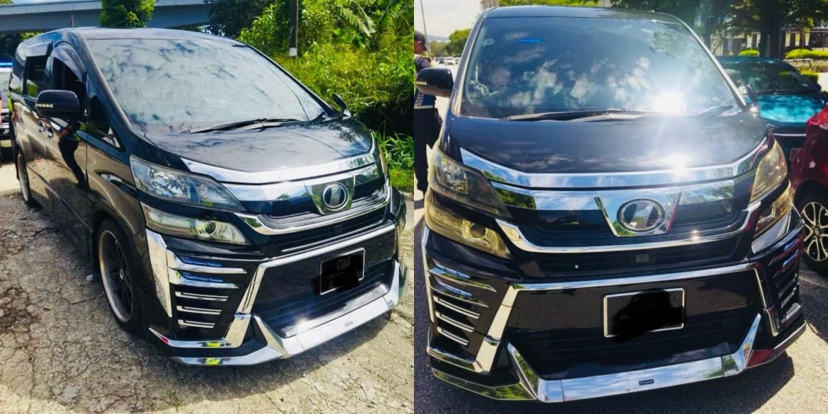 Elak Ditarik Bank, Suami Pasang Nombor Plat BMW Isteri Pada MPV Mewah