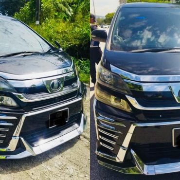 Elak Ditarik Bank, Suami Pasang Nombor Plat BMW Isteri Pada MPV Mewah