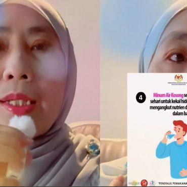 dr. rafidah tak akan berhenti promot air kosong