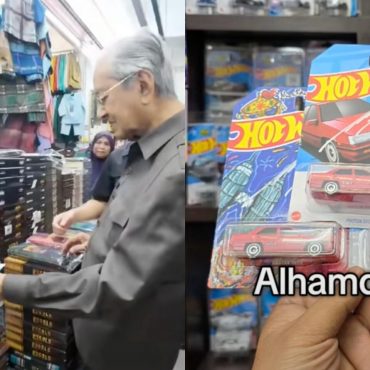 Budak Lelaki 'Borong' Tandatangan Tun Mahathir Untuk Hot Wheels Proton Saga