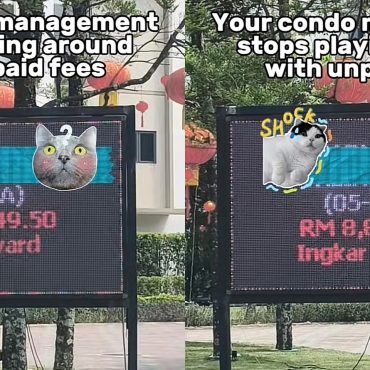 Kondominium Pamer Maklumat Pemilik Culas Bayar ‘Maintenance’ Guna Papan Digital Raih Perhatian