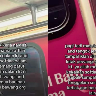 Penumpang Harap Setiap Gerabak Tren 'Wajibkan' Letak Pewangi Softlan