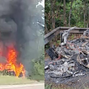 Ferrari Terbakar Langgar Penghadang, Pemandu Singapura Didenda