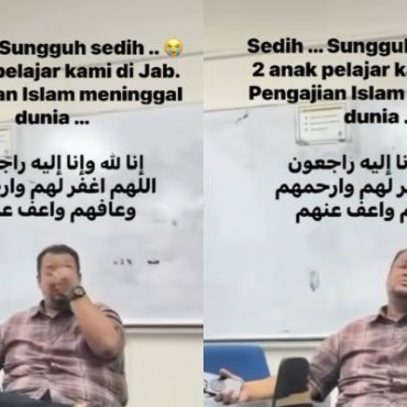 [VIDEO] Pensyarah UPSI Sebak Ketika Kuliah – ‘Dua Pelajar Meninggal Dunia’