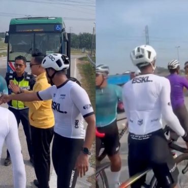polis kesan pengayuh basikal