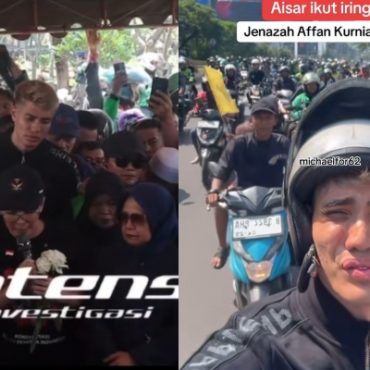 Aisar Khaled Hadiri Majlis Pengebumian Affan Kurniawan, Pemandu Gojek Maut Digilis Trak Barracuda