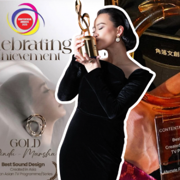 Marsha Terharu Lagu ‘Hening Rindu’ Menang Reka Bentuk Bunyi Terbaik, Rangkul Trofi Emas Di Anugerah Content Asia 2025