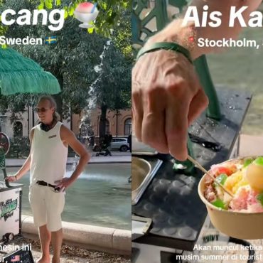 Mat Saleh Beli Mesin Dari Malaysia, Meniaga Ais Batu Campur Di Sweden