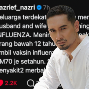 Nazrief Nazri Bimbang Peningkatan Kes Influenza A, Dua Ahli Keluarga Meninggal Dunia – ‘Ambiklah Vaksin, Tak Mahal Pun’