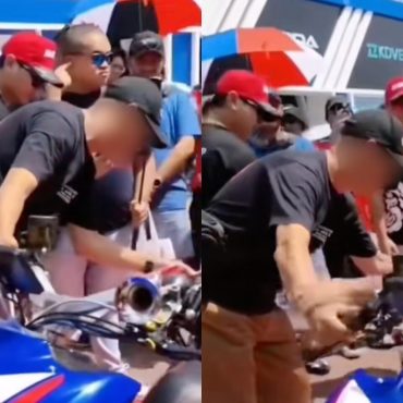 Selamba 'Rem' Motor Pameran Tanpa Izin, Pengunjung Ini Dapat Satu Pengajaran Hidup Memalukan