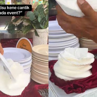 Katering Ini Kongsi Sebab Tisu Disusun Cantik Sangat Penting Dalam Majlis