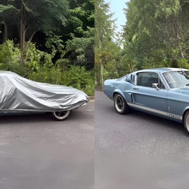 Siapa Sangka Di Sebalik Kanvas Kelabu, Tersorok Ford Mustang Klasik Bernilai Lebih RM2.37 Juta Di Sarawak
