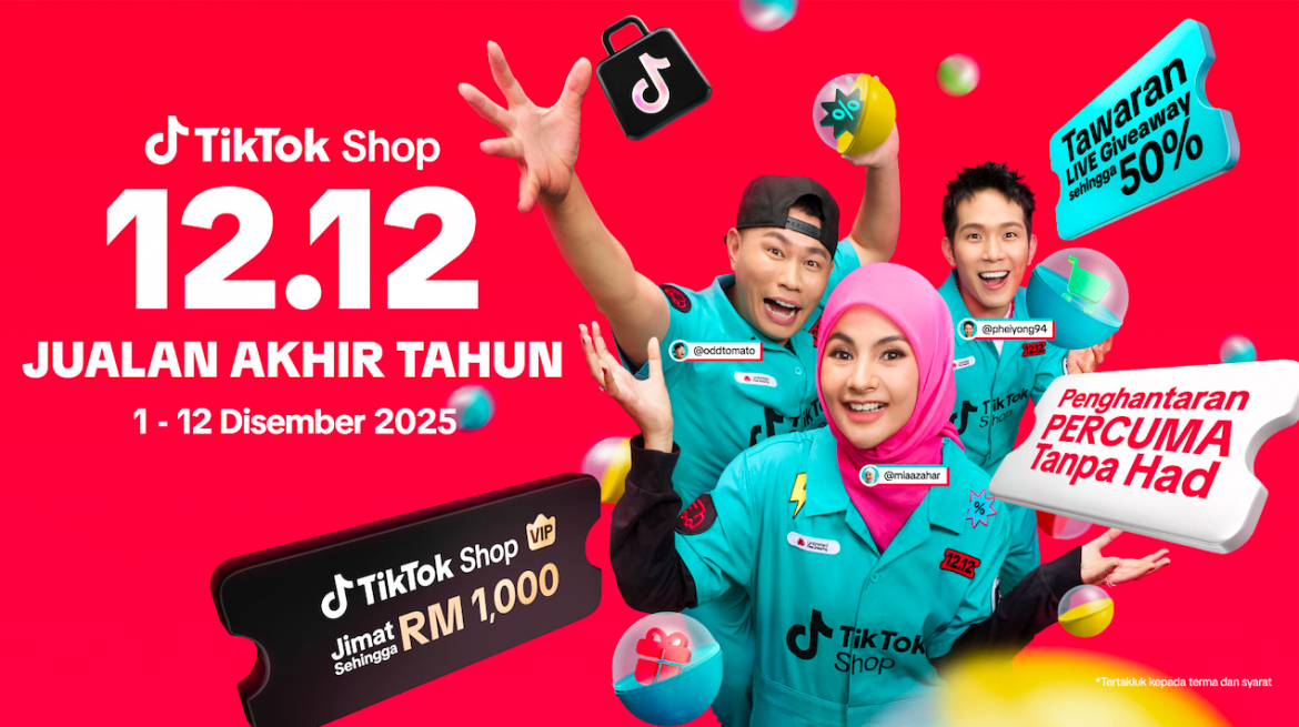 Jom Borong! TikTok Shop 12.12 Jualan Akhir Tahun Kembali Dengan Promosi Paling Mantap 2025!
