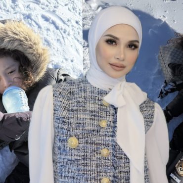 [VIDEO] Anak Anzalna Nasir Selamba Minum Susu Sambil Baring Atas Salji – ‘Mummy Layankan, Tidur Alas Beg Gucci’