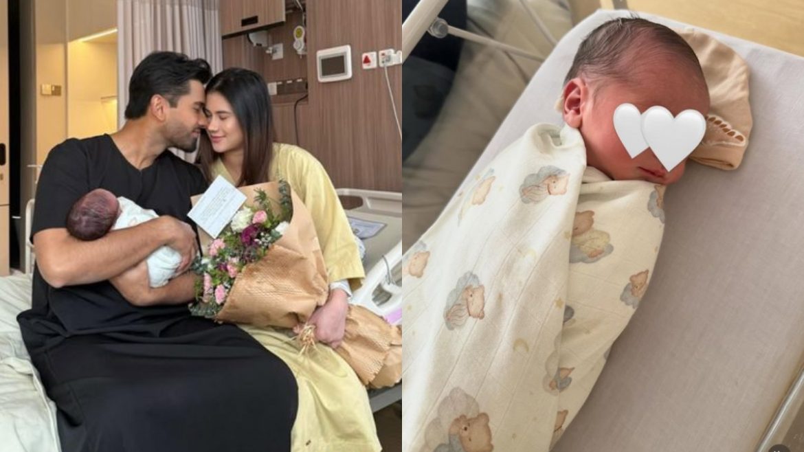 Redza Rosli & Bella Hanna Selamat Timang Anak Sulung, Muhammad Aydrean Raess Jadi Nama Pilihan