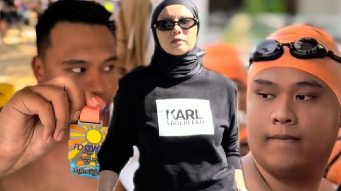 Sheila Rusly Bangga, Luth Mikhail Berjaya Tamatkan Acara Renang Perairan Terbuka 2KM – ‘Tahniah Anakku’