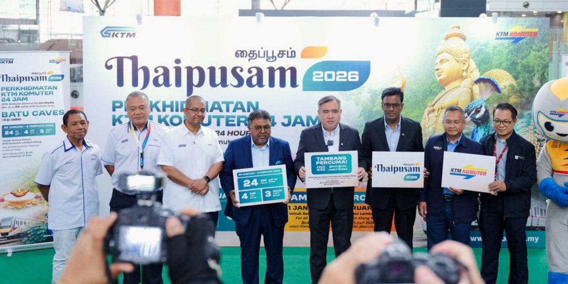 Thaipusam 2026: Tambang Percuma 2 Hari, Operasi 24 Jam KTMB Selama 4 Hari