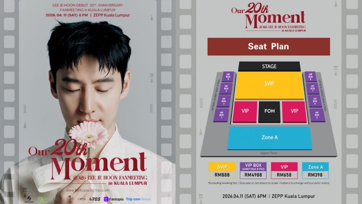 Lee Je Hoon Temui Peminat Di Malaysia Pada April Ini, Tiket Dijual Bermula 25 Februari