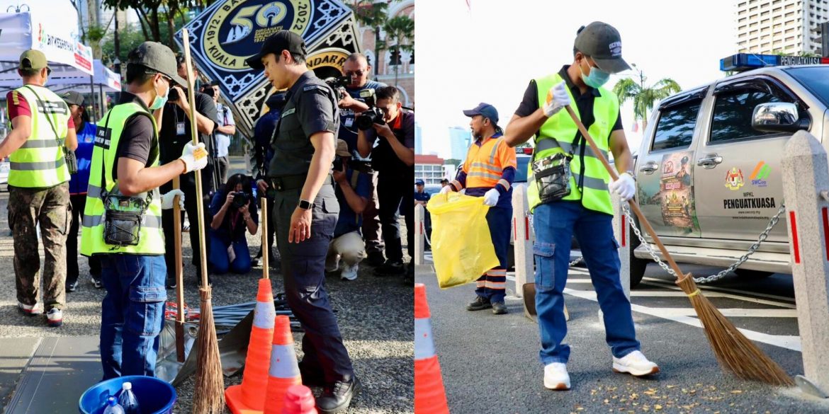 'Datang Kuala Lumpur, Ikut Peraturan' – Warga Singapura Pertama Didenda Sapu Sampah