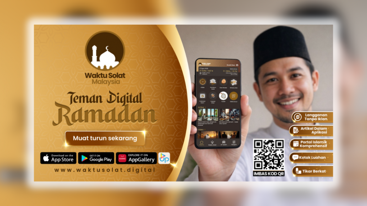 Teman Digital Ramadan: Waktu Solat Malaysia Perkenal Langganan Tanpa Iklan & Artikel Dalam Aplikasi