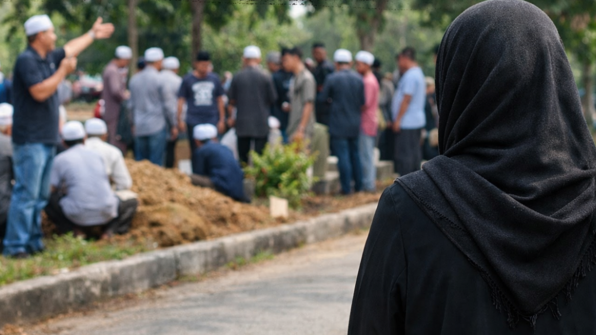 ‘Yang Meninggal Itu Ayah Aku’ – Wanita Terkilan Dakwa Ahli Kariah Masjid Guna Mikrofon Minta Berdiri Jauh Dari Kubur