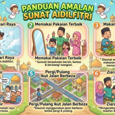 10 Amalan Sunat Yang Boleh Dilakukan Pada Pagi Raya