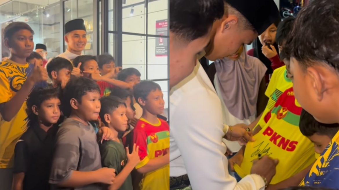 [VIDEO] Jojo Ghazali Dikerumuni Sekumpulan Peminat Cilik, Siap Minta Sign Di Baju