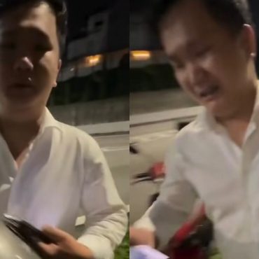 Tersangkut Di Tepi Jalan, Pemuda Cina Tergamam Bila Pomen Ini Kata: 'Tak Apa, Ada Orang Bayarkan’