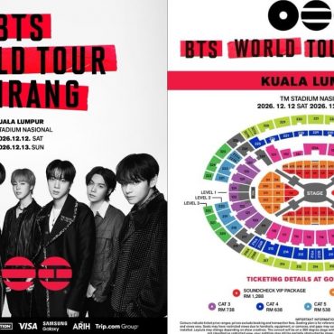 Tiket Konsert ‘BTS World Tour Arirang’ Di KL Mula Dijual 3 Jun, Harga Serendah RM338