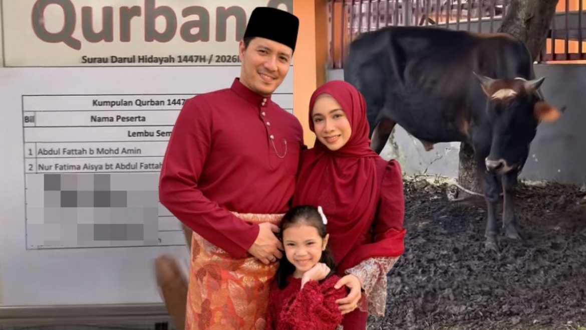Fattah Amin & Amira Othman Sertai Ibadah Korban, Netizen Terharu Nama Fatima Ada Sekali
