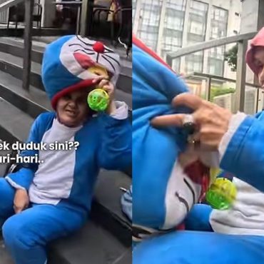 [VIDEO] Wanita Warga Emas Gigih Cari Rezeki, 20 Tahun Jadi Maskot Doraemon