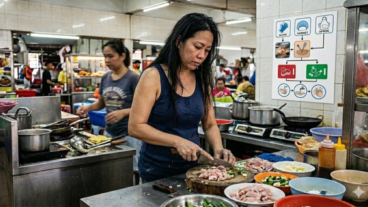 Rambut Mengurai, Kuku Panjang & Tiada Apron Antara Kesalahan Pengendali Makanan