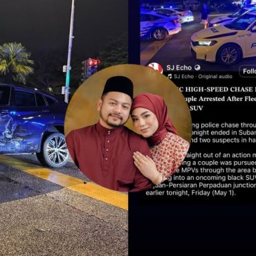 Uyaina Arshad Dedah Kereta Ibu Bapa Mentua Dihentam Suspek Buruan Polis