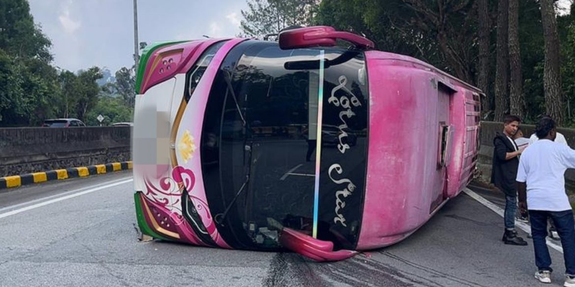 Kemalangan Bas Persiaran Di Genting Highlands: 7 Warga Asing Cedera, 3 Kenderaan Terlibat