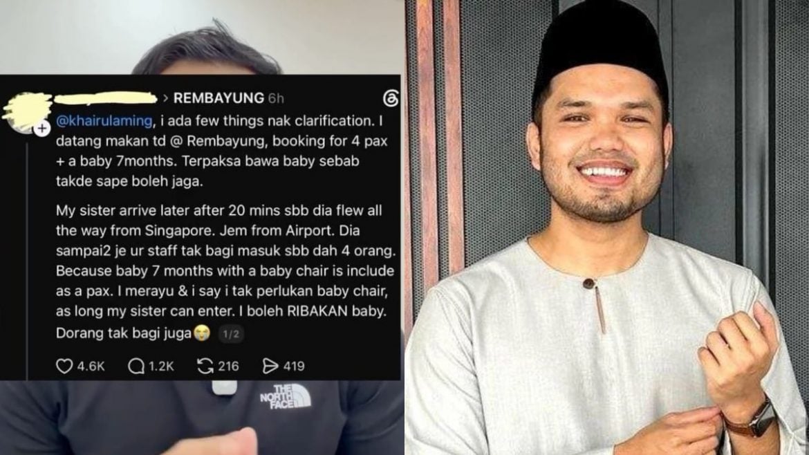 [VIDEO] Khairul Aming Jelaskan Isu Bayi Dikira 1 Pax Di Rembayung – ‘Saya Tak Untung, SOP Untuk Lindungi Bayi’