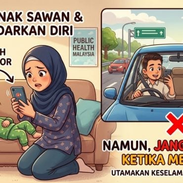 ‘Kalau Anak Sawan & Tak Sedarkan Diri, Video Boleh Bantu Doktor Tapi Jangan Rakam Ketika Memandu’ – Public Health Malaysia