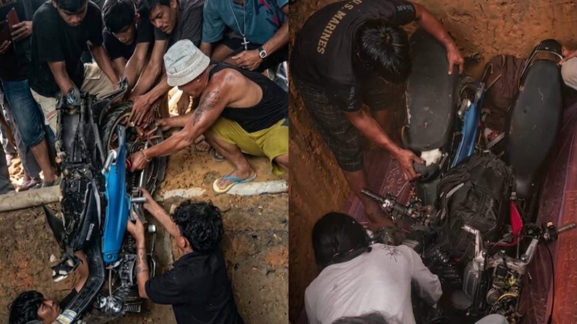 Dua Beradik Maut Kemalangan, Ahli Keluarga Kebumikan Sekali Dengan Motosikal