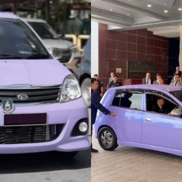 ADUN Balung Curi Tumpuan Ramai, Naik 'Viva Purple Turbo' Ke Bangunan DUN Sabah