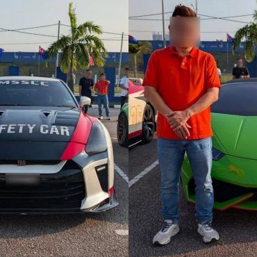 Polis Sita GT-R, Lamborghini 'Marshall' Konvoi Kereta Mewah Tahan Pengguna Jalan Raya