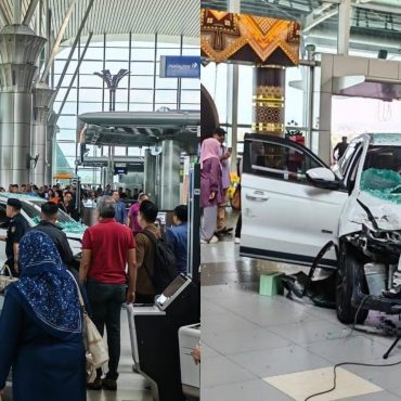Terlupa Masuk Gear 'P', Punca SUV Meluncur Rempuh Pintu Kaca Balai Pelepasan KKIA